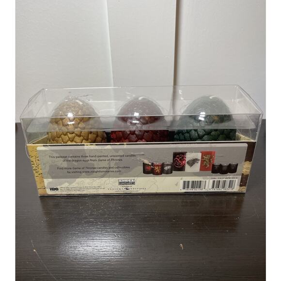 Game of Thrones Dragon Egg Candles Insight Editions 2018 - Picture 3 of 3